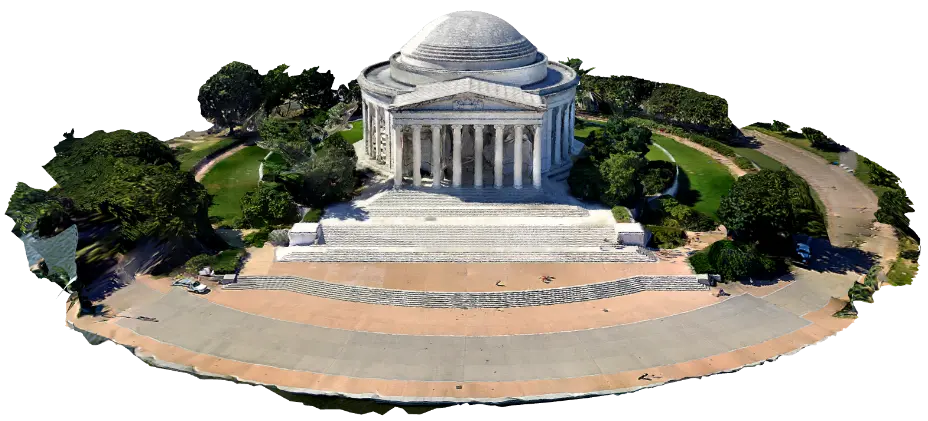 Modelo 3D memorial Thomas Jefferson